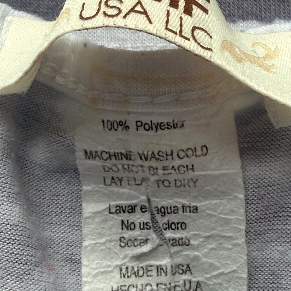 YMF Tank Top Womens M Gray Pink Las Vegas Graphic Glitter Racerback 100% Polyest - Picture 6 of 6